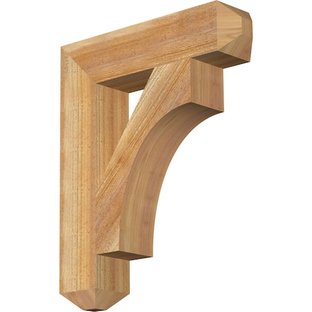 Ekena Millwork Westlake Craftsman Rough Sawn Bracket, Western Red Cedar, 4"W x 18"D x 22"H BKT04X18X22WTL04RWR
